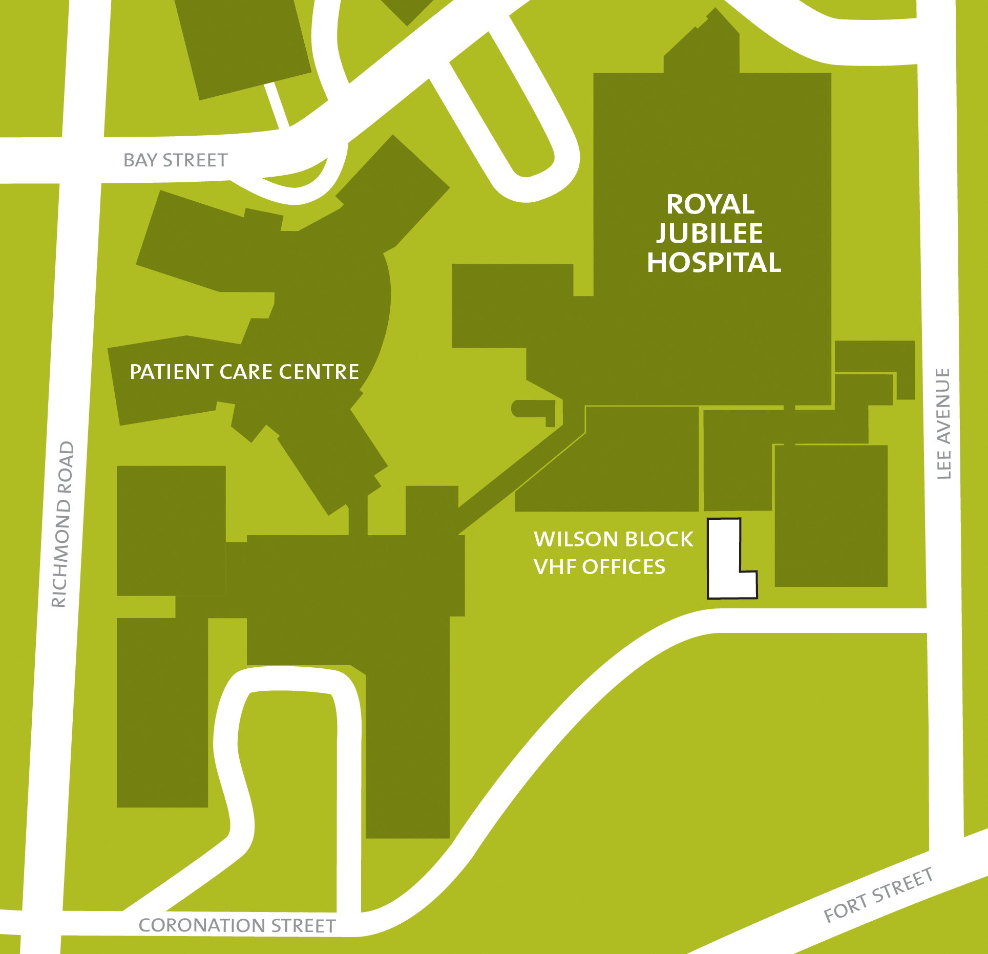 Royal Jubilee Hospital Map