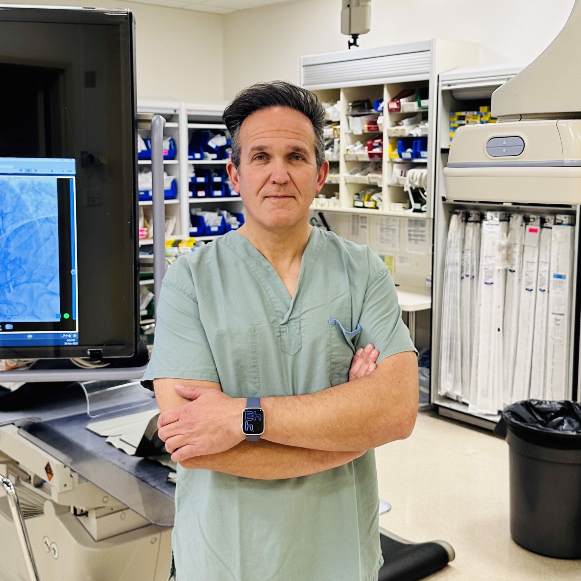 Dr. Anthony Della Siega, Cardioologist, at Royal Jubilee Hospital