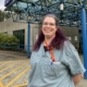 Dr. Hayley Bos in front of Victoria General Hospital