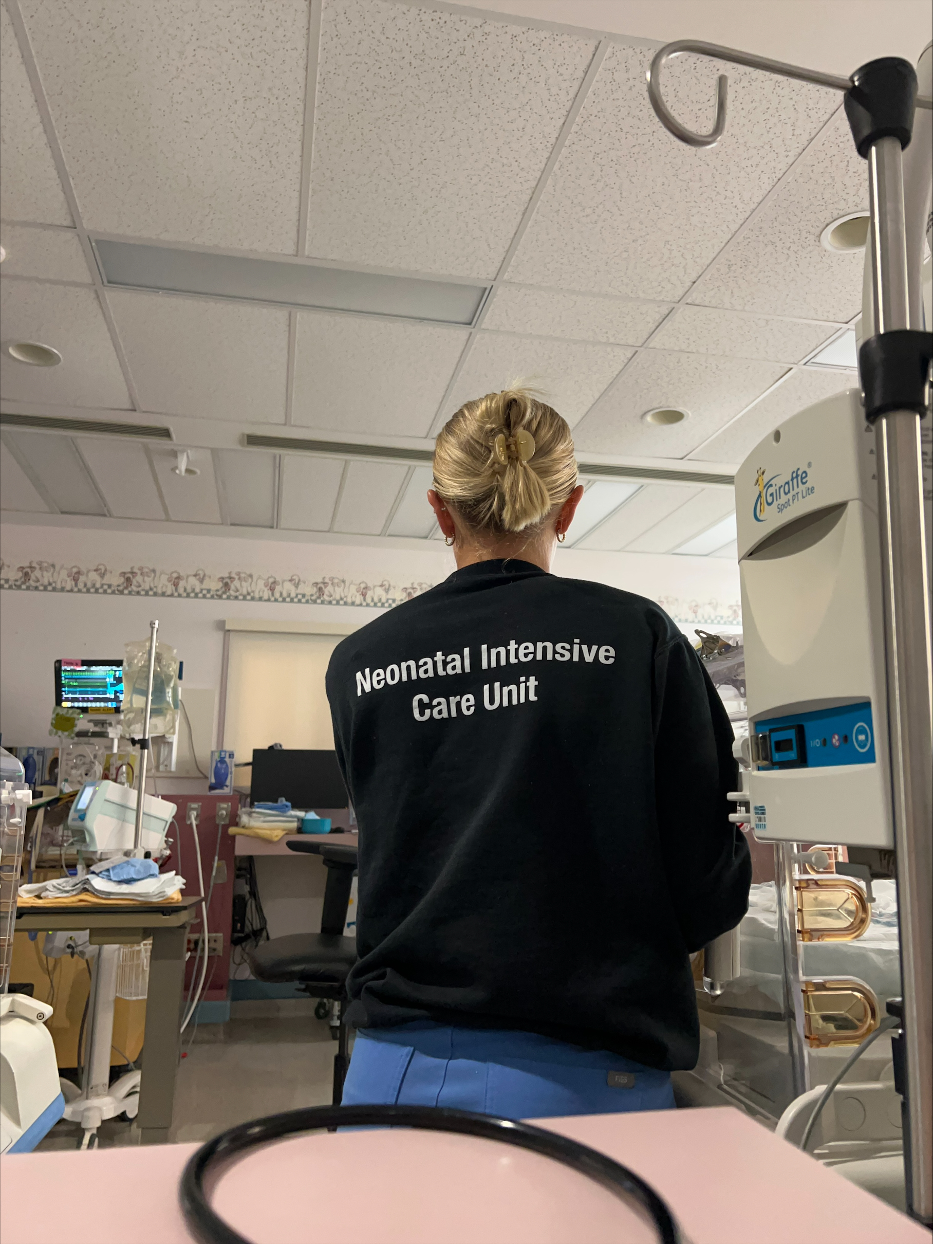 Nicole Sadler in the NICU