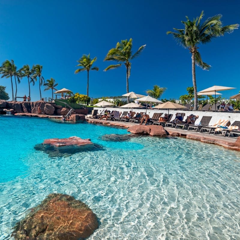 Resort pool in Mexico