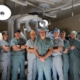 Surgeons & Nurses with the donation funded da Vinci Surgical robot