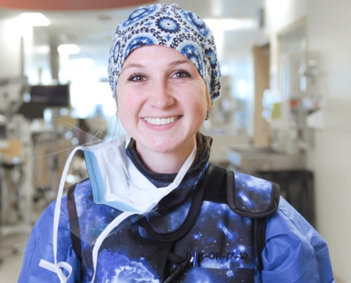 Nurse Madison Carr at Royal Jubilee Hospital