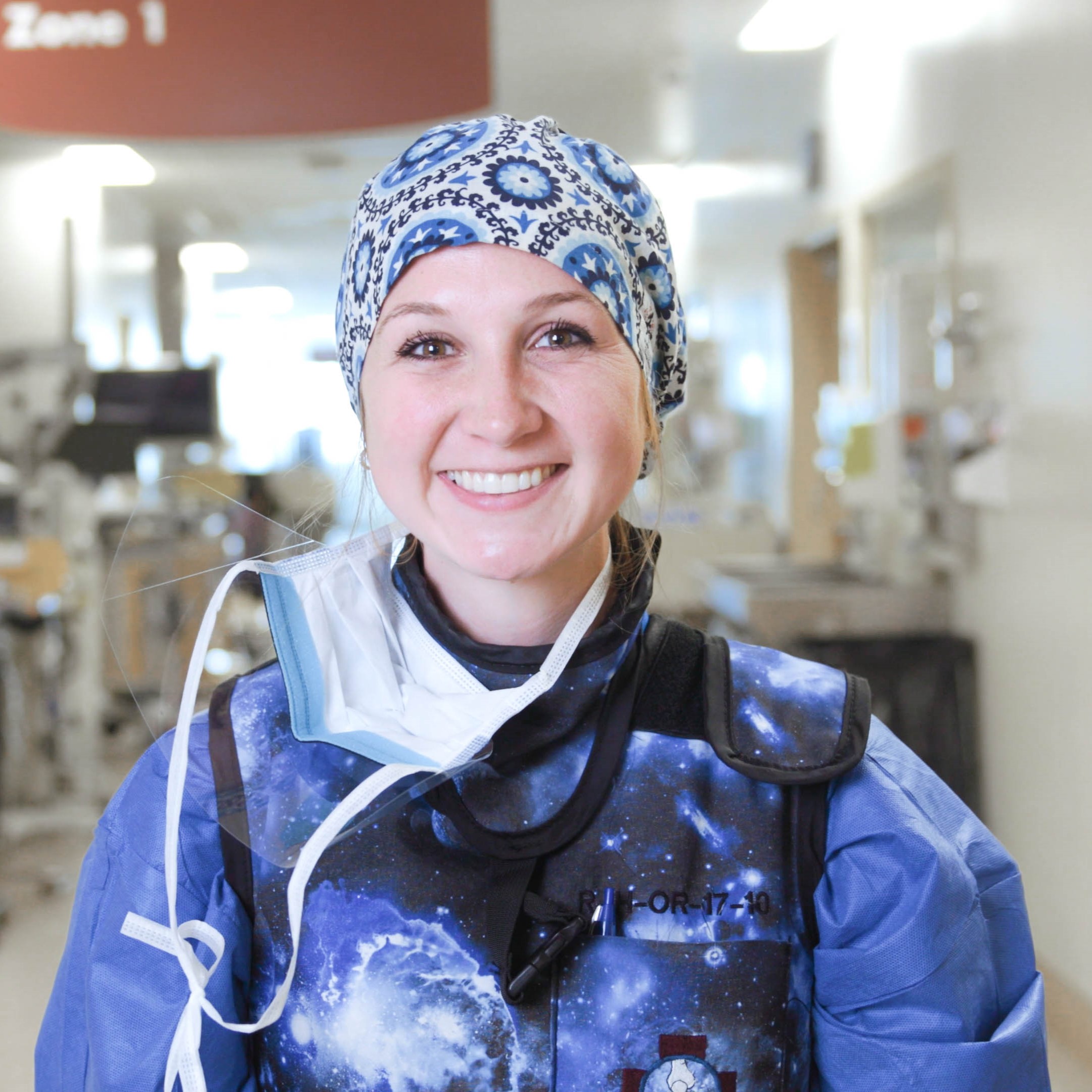 Nurse Madison Carr at Royal Jubilee Hospital