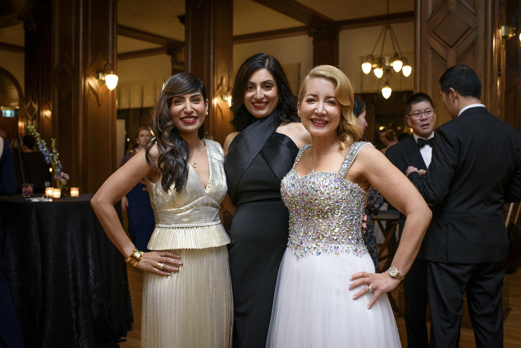 Visions Gala Chair Charlotte Salomon, KC, with guests at the 2024 Visions Gala