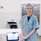 Dr. Elaine Lam with the donor funded Molli