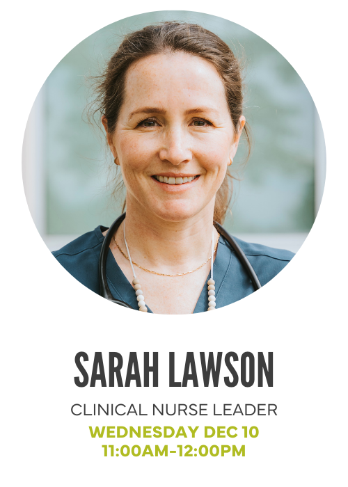 Sarah Lawson, CNL (Clinical Nurse Leader) Wednesday December 10, 11:00AM-!@-PM