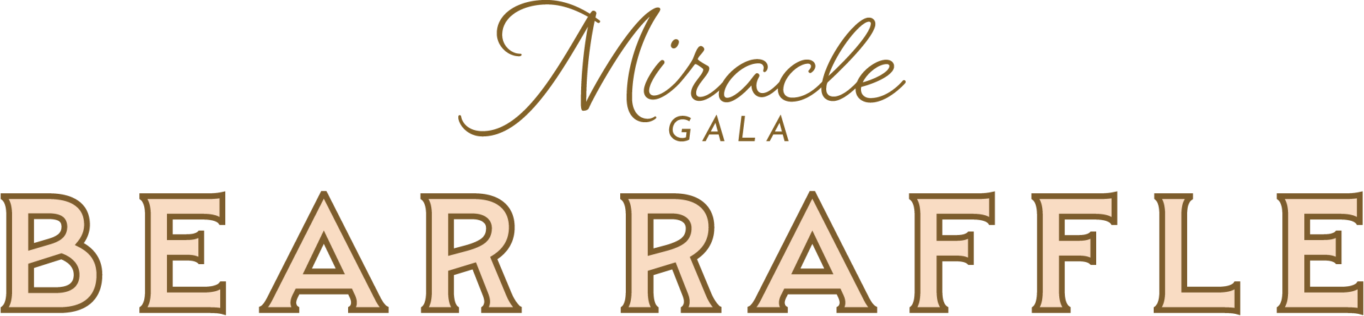 Bear Raffle Title "Miracle Gala Bear Raffle"