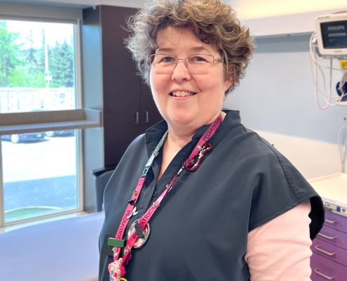 Anne Carrelli, Pediatric Nurse Clinician at Victoria General Hospital's Pediatric Department