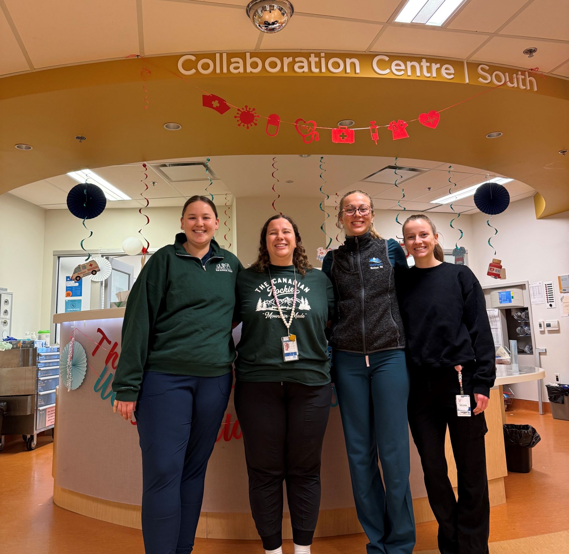 Lexi & her nurse team at Royal Jubilee Hospital