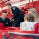 Saanich Firefighter Drew Coleman with a pediatric patient at Victoria General Hospital (VGH)