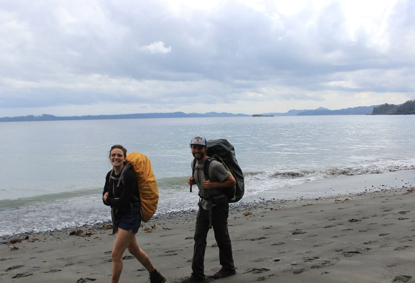 IMG_3612 Ashlynn Bossi and her husband Zeb hiking along the coast of Vancouver Island.