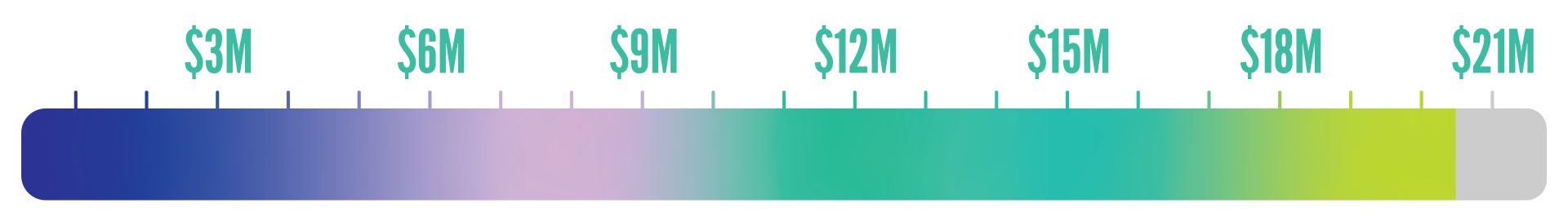 Surgical Evolution Campaign thermometer showing $20.5 million progress towards our $21 million goal