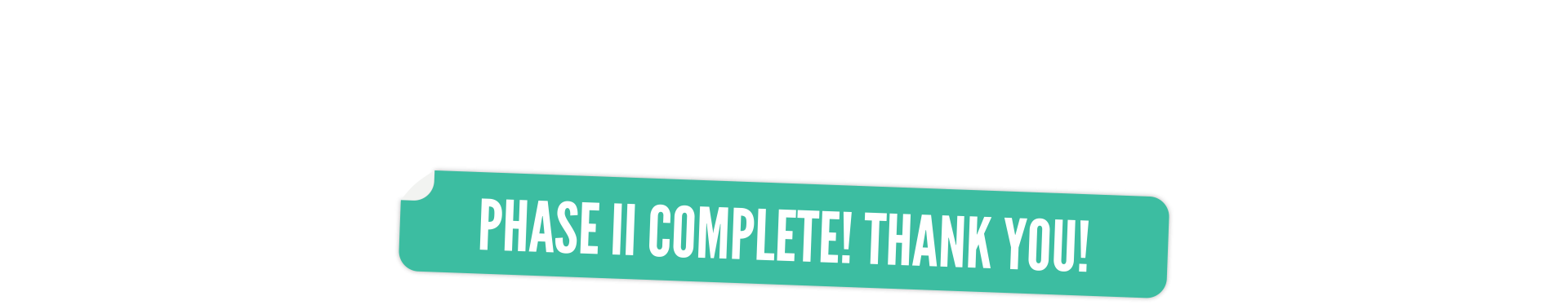 It's Time For Surgical Evolution Campaign Logo with a Sticker that reads "Campaign Complete! Thank You!"