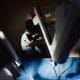 Dr. Jeff McCracken, Victoria BC Urologist, with a daVinci Robotic system.