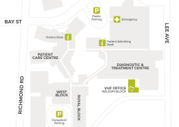 RJH Map General A map of the Royal Jubilee Hospital campus in Victoria British Columbia