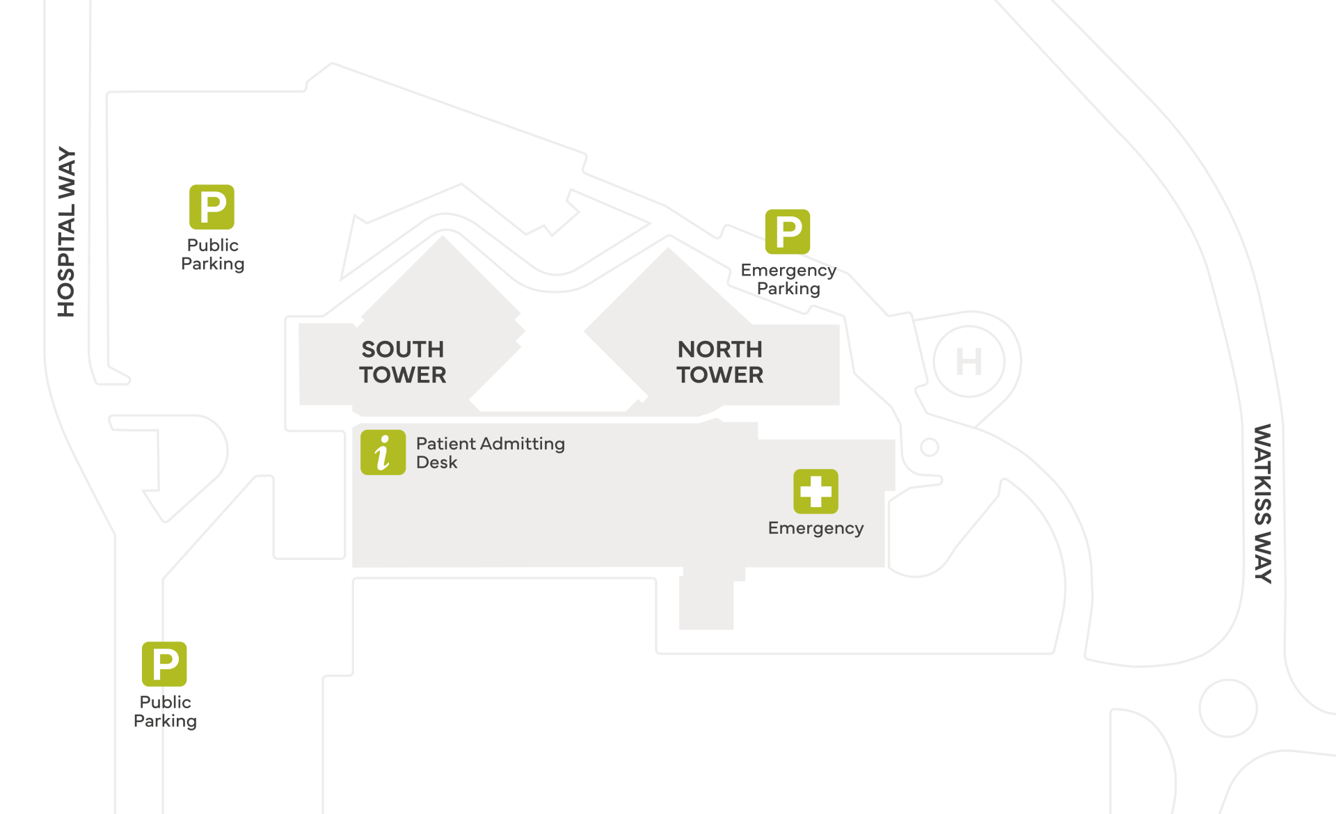 VGH Map General Map of Victoria General Hospital in Victoria British Columbia