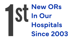 "First new ORs in our hospitals since 2003"