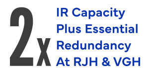 "IR Capacity at RJH & VGH plus essential redundancy"