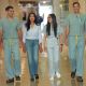 From left, Dr. Sepehr Khorasani, Shaveeta Jnagal, sister Raveena Jnagal and Dr. Mohammadali (Sohrab) Khorasani in a hallway at Royal Jubilee Hospital.